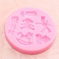 &quot;Lovely Silicone Puppet Soilder Fondant Mold Mould 3D Cake Mold Cake Decoration&quot; shopping N3