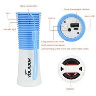 VOLADOR Waterproof Wireless Bluetooth Speaker Portable Outdoor Speaker with Built-in Microphone and Power Bank... N4