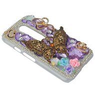 Spritech(TM) Bling Clear Phone Case For Motorola Moto G3/Moto G (3rd Gen),3D Handmade Blue Crystal Butterfly Small... N87