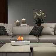 Moda Flame Vigo Ventless Table Top Ethanol Fireplace in Black N7