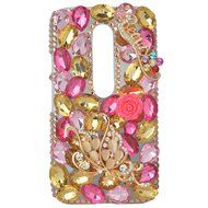 Spritech(TM) Bling Clear Phone Case For Motorola Moto G3/Moto G (3rd Gen),3D Handmade Blue Crystal Butterfly Small... N95