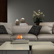 Moda Flame Vigo Ventless Table Top Ethanol Fireplace in Black N8
