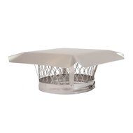 HY-C LC11 Round Stainless Steel Clamp on Single Flue Liner Chimney Cap, 11&quot;