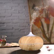 GD2016 300ml Aroma Essential Oil Diffuser Ultrasonic Cool Mist Humidifier 7 Color Changing LED Lights Wood Grain... N12