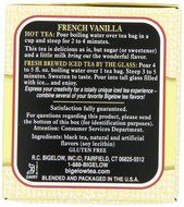 Bigelow French Vanilla Tea, 20-Count Boxes (Pack of 6) N3