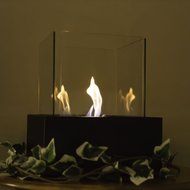 Sunnydaze White Large Cubic Ventless Tabletop Bio Ethanol Fireplace N5