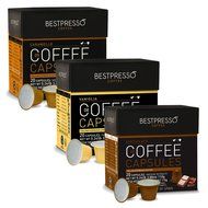 Nespresso Compatible Gourmet Coffee Capsules-60 Pod Variety Pack Caramel,Vanilla&amp;Chocolate-For Original Line Nespresso... N4