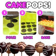 NY Cake Assorted Shapes Silicone Cake Pop Mold (Color may Vary) N2