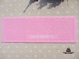 39.5cm*13.3cm Large Size Baking Mats Silicone Lace Mold Fondant Tools Cake Decorating Tools Cake Mold Bakeware... N2