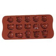 JLHua Zebra Giraffe Bear 15-Cavity Silicone Mold for Making Homemade Chocolate, Candy, Gummy, Jelly, and More N7