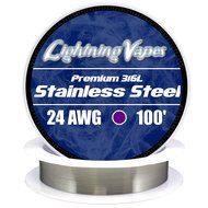 LV Stainless Steel 316L Wire 24 AWG - 100'