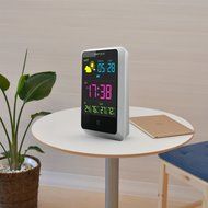 Digital Weather Forecast Station Wireless Sensors for Time/ Indoor Outdoor Temperature/Humidity/Day/Date Display... N2