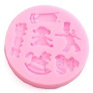"Lovely Silicone Puppet Soilder Fondant Mold Mould 3D Cake Mold Cake Decoration" shopping N4