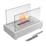 Moda Flame Vigo Ventless Table Top Ethanol Fireplace in Black N10
