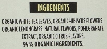 Trader Joe&#039;s Pomegranate White Tea, 20 Tea Bags (Pack of 4) N2