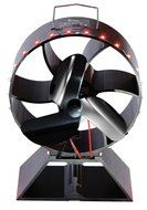 New design Heat Powered Stove Fan with Leds for Wood / Log Burner/Fireplace - Eco Friendly (RED)