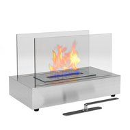 Moda Flame Vigo Ventless Table Top Ethanol Fireplace in Black N12