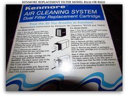 Kenmore Dual Filter Replacement Cartridge 83137 N6