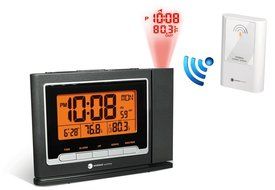 Ambient Weather WS-8365 ClearView Projection Clock with Indoor and Outdoor Temperature