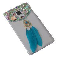 HTC Desire 626 Case,Yaheeda 3D Pearls Sparkle Plume Feather Chain Fashion Bling PC Hard Case for HTC Desire 626 N9