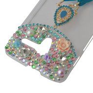 HTC Desire 626 Case,Yaheeda 3D Pearls Sparkle Plume Feather Chain Fashion Bling PC Hard Case for HTC Desire 626 N11