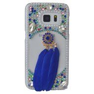 HTC Desire 626 Case,Yaheeda 3D Pearls Sparkle Plume Feather Chain Fashion Bling PC Hard Case for HTC Desire 626 N12