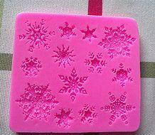 Design 45 Various Snow Shape Silicone 3D Cake Fondant Mold, Cake Decoration Tool, Food Grade Material N2