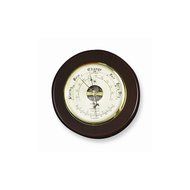 Cherry Wood Barometer And Thermometer