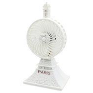 ZXK CO Portable USB Desktop Fan Eiffel Tower Rechargeable Table Fan Built-in Li-ion Battery Cooling Fan ideal... N4