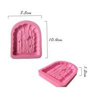 JLHua 3-PCS 3D Elf House Door Silicone Fondant Set DIY Mould Cake Decorating Set N2