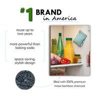 Moso Natural Air Purifying Bag, Keeps Your Refrigerator, Freezer and Cooler; Fresh, Dry and Odor Free For Up To...