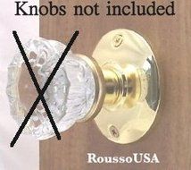 Lot of Three (3) Retor-Fit Rosette Kits. A very affordable way to install Antique Door Knobs for modern pre-drilled...