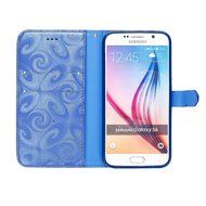 Galaxy S6 Case,Galaxy S6 Wallet Case, PHEZEN Bling Liquid Glitter Love Heart Floating 3D Hourglasses Luxury Pu... N2