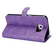 Galaxy S6 Case,Galaxy S6 Wallet Case, PHEZEN Bling Liquid Glitter Love Heart Floating 3D Hourglasses Luxury Pu... N3