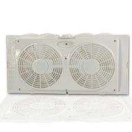 Air King 9137 Twin Table Window Fan With EZ Click Exper Panels