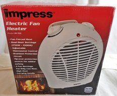 Impress 1500-watt Space Heater with a Quiet Fan and Adjustable Thermostat, New