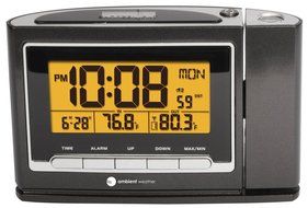 Ambient Weather WS-8365 ClearView Projection Clock with Indoor and Outdoor Temperature N2