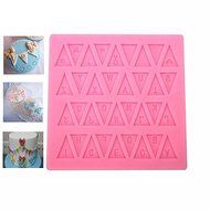 dipshop Flag Silicone Fondant Mold English Letter Gumpaste Sugarpaste Cake Decorating Mold FDA LFGB