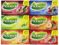 Douwe Egberts Pickwick Tea Combipack Fruits, 6-Count