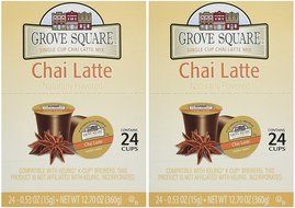Grove Square Chai Latte, 48-count Single Serve Cup for Keurig K-cup Brewers N5