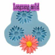 Longzang Mini Flowers F027 Fondant Mold Silicone Sugar Mini Mold Craft Molds DIY Cake Decorating