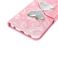Galaxy S6 Case,Galaxy S6 Wallet Case, PHEZEN Bling Liquid Glitter Love Heart Floating 3D Hourglasses Luxury Pu... N5