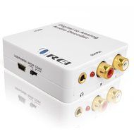 Orei DA34 Digital to Analog Audio Decoder SPDIF/Coaxial 5.1-Channel Input to RCA L/R/3.5mm Headphone Output