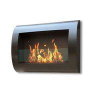 Anywhere Fireplace - Chelsea Model in Black - Wall Mount Bio-Ethanol Fireplace N2