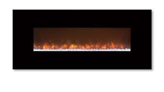 Modern Flames CLX-2 Series Electric Fireplace with Black Stainless Steel Front, 144-Inch N4