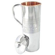 DakshCraft &reg; Handmade Stainless Steel Copper Embossed Jug, Capacity - 28.74 oz N2