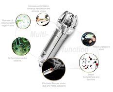 HPPFORTRS Car Air Purifier Odor Removal Sterilizer Refreshing Auto Accessories Mini Negative Ion Purifier (silver... N6