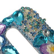 Spritech(TM) Bling Clear Phone Case For Motorola Moto G3/Moto G (3rd Gen),3D Handmade Blue Crystal Butterfly Small... N129