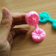 "3D Cherry Shaped Silicone DIY Cake Mold Fondant Flowers Decorating Tool" shopping N2
