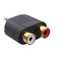 BephaMart Gold Plated 3.5mm Stereo Audio Male Plug To 2 RCA Female Y Splitter Adapter Shipped and Sold by BephaMart N4